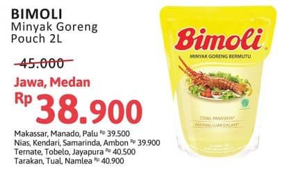 Promo Harga Bimoli Minyak Goreng 2000 ml - Alfamidi