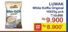 Promo Harga Luwak White Koffie per 10 sachet 20 gr - Indomaret