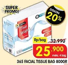 Promo Harga 365 Facial Tissue 800 gr - Superindo