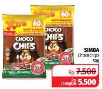 Promo Harga SIMBA Cereal Choco Chips 50 gr - Lotte Grosir