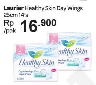 Promo Harga Laurier Healthy Skin Day Wing 25cm 14 pcs - Carrefour