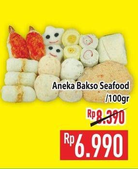 Promo Harga Aneka Bakso Seafood per 100 gr - Hypermart