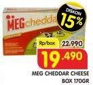 Promo Harga MEG Cheddar Cheese 170 gr - Superindo