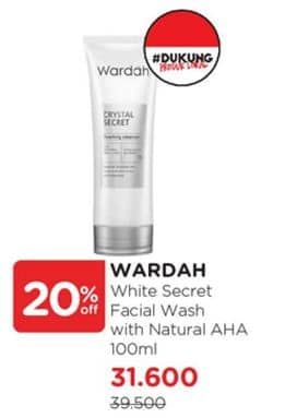 Promo Harga Wardah White Secret Facial Wash 100 ml - Watsons