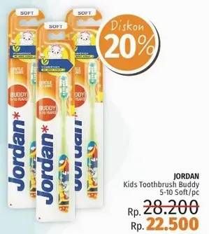 Promo Harga JORDAN Kids Toothbrush Buddy 1 pcs - LotteMart