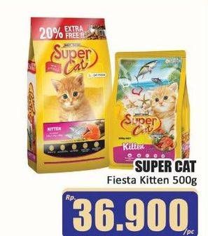 Promo Harga Super Cat Makanan Kucing Fiesta Kitten 500 gr - Hari Hari