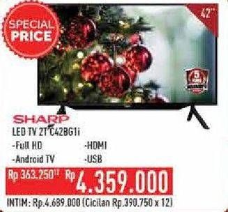 Promo Harga SHARP 2T-C42BG1i | Full HD Android TV 42"  - Hypermart