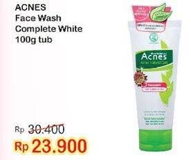 Promo Harga ACNES Face Wash Complete White 100 gr - Indomaret