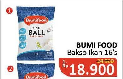 Promo Harga BUMIFOOD Bakso Ikan 16 pcs - Alfamidi