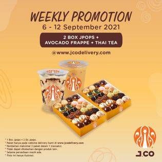 Promo Harga 2 Box JPOPS + Avocado Frappe + Thai Tea  - JCO