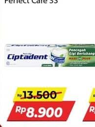 Promo Harga Ciptadent Pasta Gigi Maxi 12 Plus Cool Mint, Fresh Mint 190 gr - Alfamidi