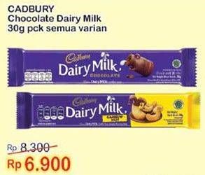 Promo Harga CADBURY Dairy Milk All Variants 30 gr - Indomaret