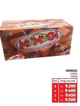 Promo Harga MOMOGI Regular Snack Cokelat 6 gr - Lotte Grosir