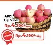 Promo Harga Apel Fuji Super per 100 gr - Yogya