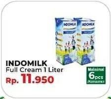 Promo Harga Indomilk Susu UHT Full Cream Plain 1000 ml - Yogya