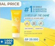 Promo Harga Wardah UV Shield Essential Sunscreen Gel SPF 30 PA+++ 35 ml - Indomaret