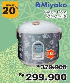 Promo Harga MIYAKO MCM 528 | Magic Com  - Giant