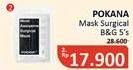 Promo Harga Pokana Face Mask Surgical Black, Surgical Grey 5 pcs - Alfamidi
