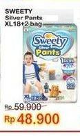 Promo Harga Sweety Silver Pants XL18+2 20 pcs - Indomaret