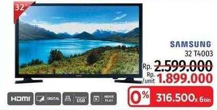 Promo Harga SAMSUNG UA32T4003 | LED TV 32"  - LotteMart