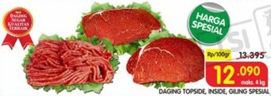 Promo Harga Daging Inside/ Topside Sapi per 100 gr - Superindo