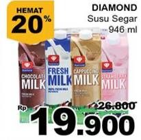 Promo Harga DIAMOND Fresh Milk 946 ml - Giant