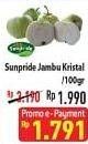 Promo Harga SUNPRIDE Jambu Crystal per 100 gr - Hypermart