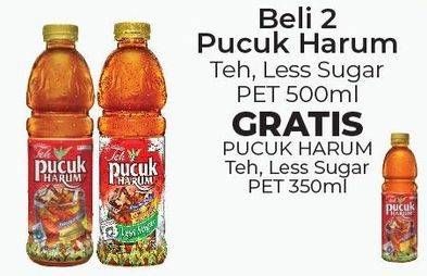 Promo Harga TEH PUCUK HARUM Minuman Teh Less Sugar per 2 botol 500 ml - Alfamart