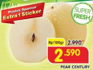 Promo Harga Pear Century  - Superindo