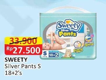 Promo Harga Sweety Silver Pants S18+2 20 pcs - Alfamart