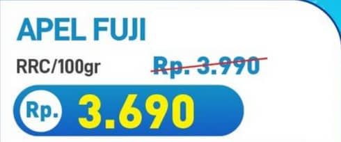 Promo Harga Apel Fuji RRC per 100 gr - Hypermart