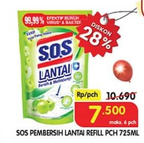 Promo Harga SOS Pembersih Lantai 725 ml - Superindo