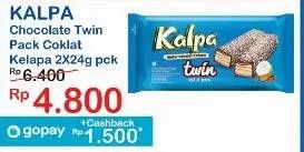 Promo Harga Kalpa Wafer Cokelat Kelapa Twin 48 gr - Indomaret