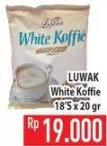 Promo Harga Luwak White Koffie per 18 sachet 20 gr - Hypermart