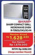 Promo Harga SHARP R-728(S)-IN | Stylish Designed Microwave Oven 25ltr 25000 ml - Hypermart