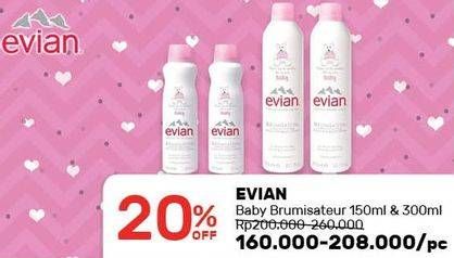 Promo Harga EVIAN Baby Face & Body Spray 150 ml - Guardian