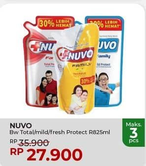 Promo Harga Nuvo Body Wash Total Protect, Mild Protect, Fresh Protect 825 ml - Yogya