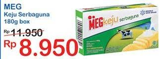 Promo Harga MEG Keju Serbaguna 180 gr - Indomaret