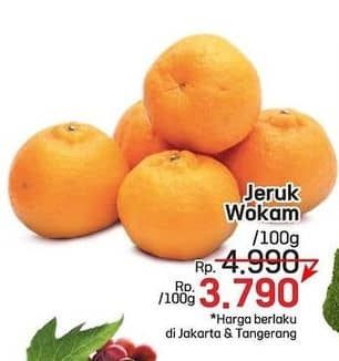 Promo Harga Jeruk Mandarin Wokam per 100 gr - LotteMart