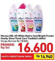 Promo Harga MARINA Hand Body Lotion Hydro Cool, Bright Fresh, Healthy Glow, Total Care Youthfull 460 ml - Carrefour