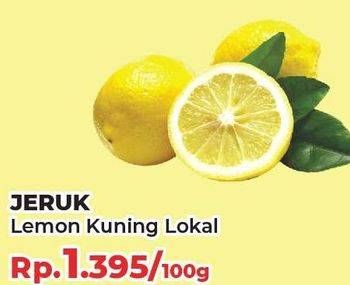 Promo Harga Jeruk Lemon Lokal per 100 gr - Yogya