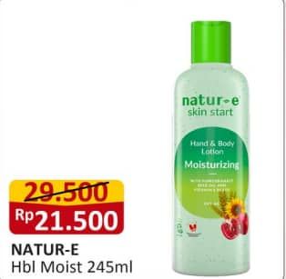 Promo Harga Natur-e Hand Body Lotion Daily Nourishing Moisturizing 245 ml - Alfamart