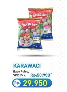 Promo Harga Karawaci Bakso Sapi Sule Polos 25 pcs - Hypermart
