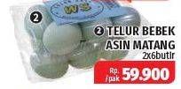 Promo Harga Save L Telur Bebek Asin Matang per 2 pouch 6 pcs - Lotte Grosir