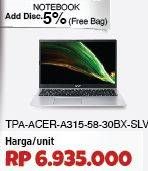 Promo Harga Acer A315-58-30BX  - COURTS