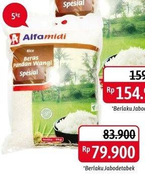 Promo Harga Alfamidi Beras Pandan Wangi Special 5000 gr - Alfamidi