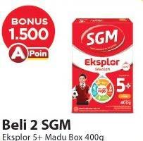 Promo Harga SGM Eksplor 5+ Susu Pertumbuhan Madu 400 gr - Alfamart