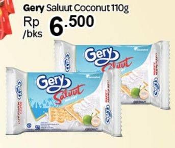 Promo Harga GERY Malkist Coconut 110 gr - Carrefour