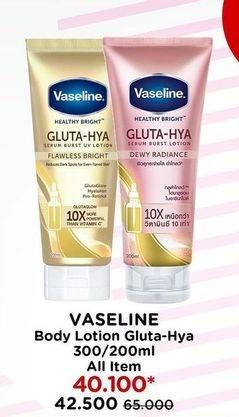Promo Harga Vaseline Healthy Bright Gluta-Hya Lotion All Variants 200 ml - Watsons