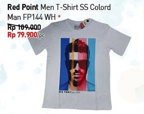 Promo Harga RED POINT T-Shirt SS Colord Man FP144 WH  - Carrefour